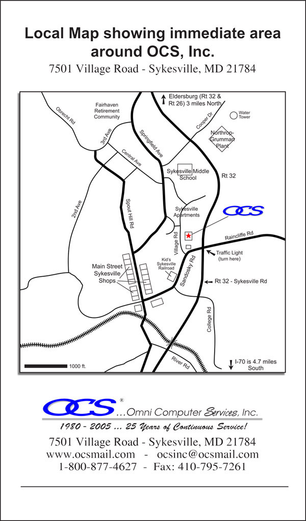 Directions to OCS